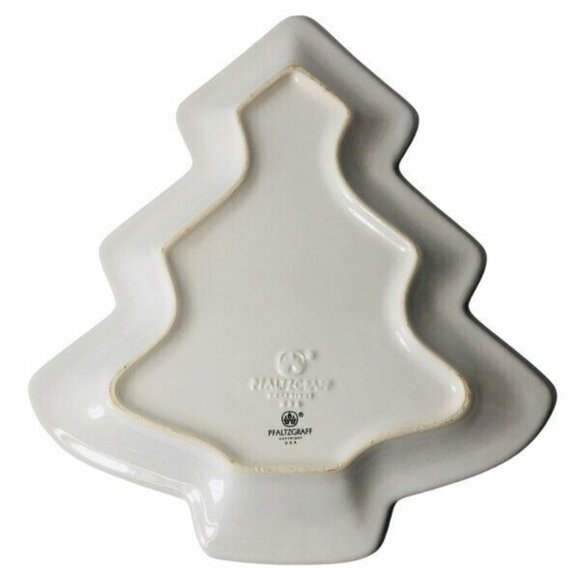 Pfaltzgraff Christmas Heritage Tree Shaped Ceramic Dish - Picture 4 of 7